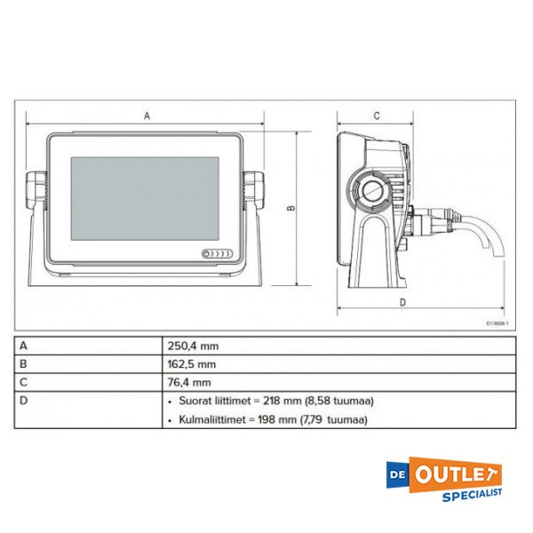 Raymarine Axiom 7+ 7 inch multifunctioneel display - E70634