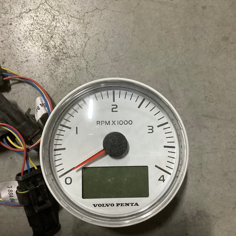 Volvo Penta EVC Tachometer 4000 RPM White 85 mm - 21628159