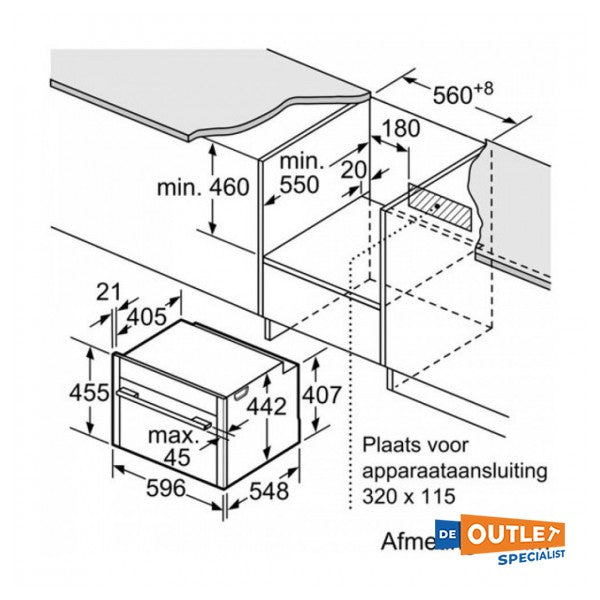 Neff C15MS22N0 combi inbouw magnetron 45 cm rvs - C15MS22N0