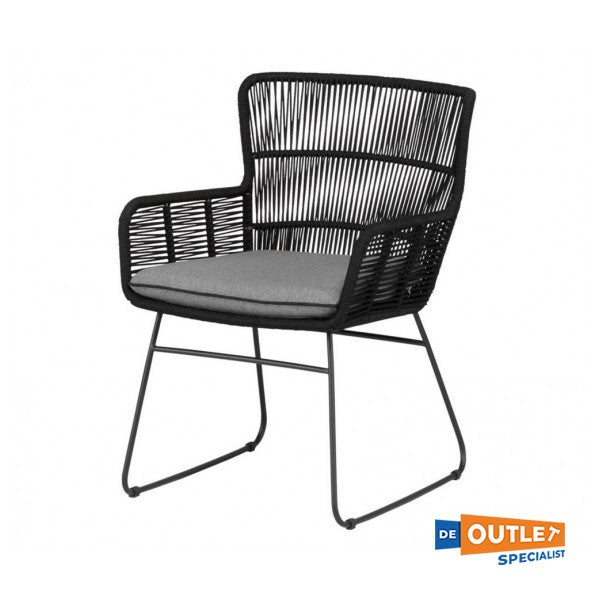 Exotan Grace Dining Garden Chair Anthracite bil-Ħabel