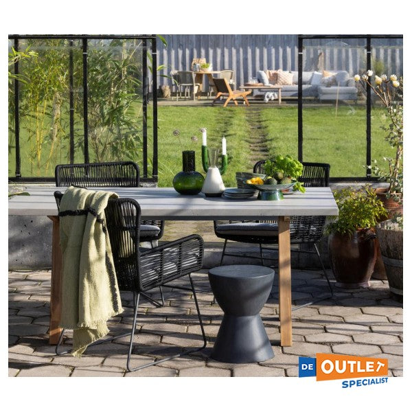 Exotan Grace Dining Garden Chair Anthracite bil-Ħabel