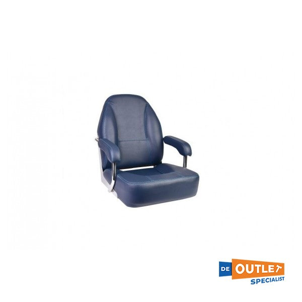 Vetus Master Leather Steering Chair Blue - CHFASB