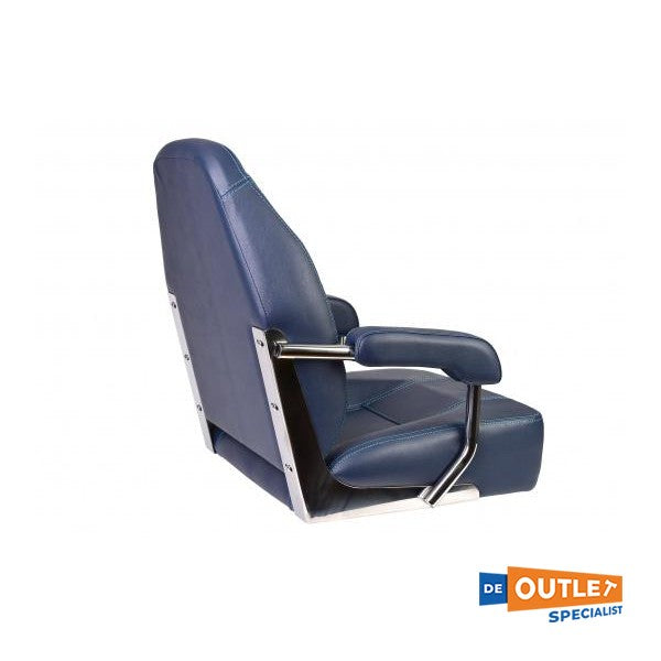 Vetus Master Leather Steering Chair Blue - CHFASB