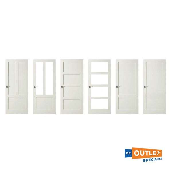 Pallet met verschillende deuren Mahonie, Teak, Eiken, Walnoot 28 stuks