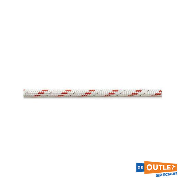 Roll Trem Sidney Doppel geflochtene Linie Polyester 10 mm rot - 150 m