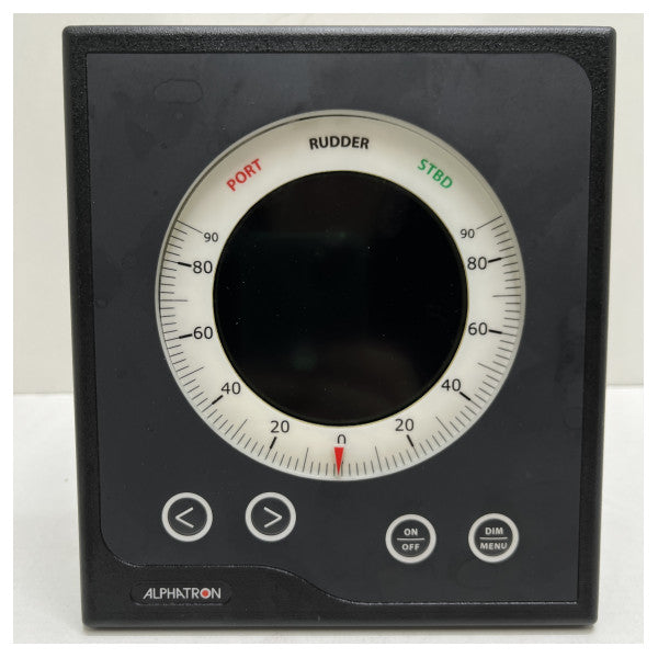 Alphatron Alpharudder 90 MF MK1 Black Rudder Angle Indicator Display