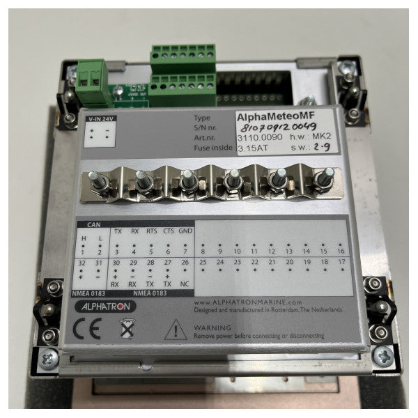 Alphatron Alphameteo MF MK2 Black Weather Station Display