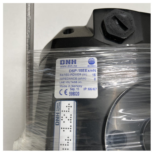 DNH Räjähdyssuojattu kaiutin - torvi musta 100V 25W - DSP-15EExmN