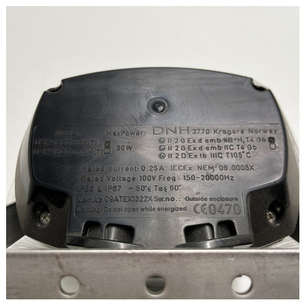 DNH Räjähdyssuojattu kaiutin - torvi musta 100V 25W - DSP-15EExmN