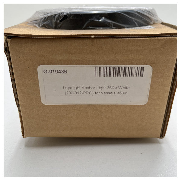 Lopioight Anchor Light 360Ø White Black Housing Navigation Light-200-012-Pro