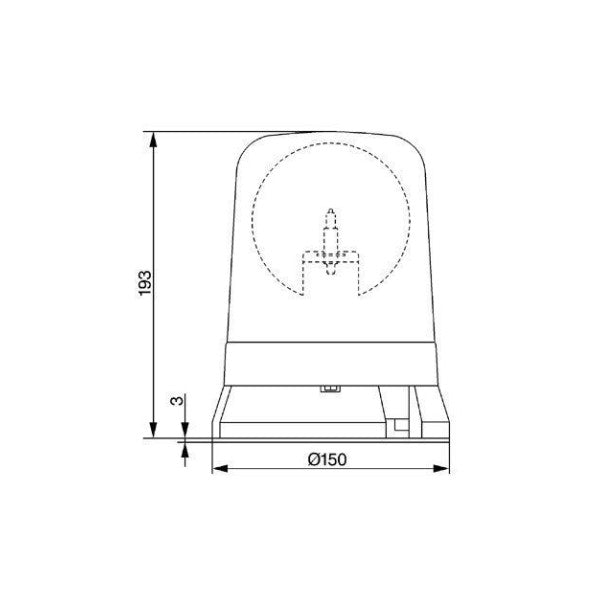 Bosch rotirajuća Beacon žuta | Bljeskajuće svjetlo - 7 782 324 011