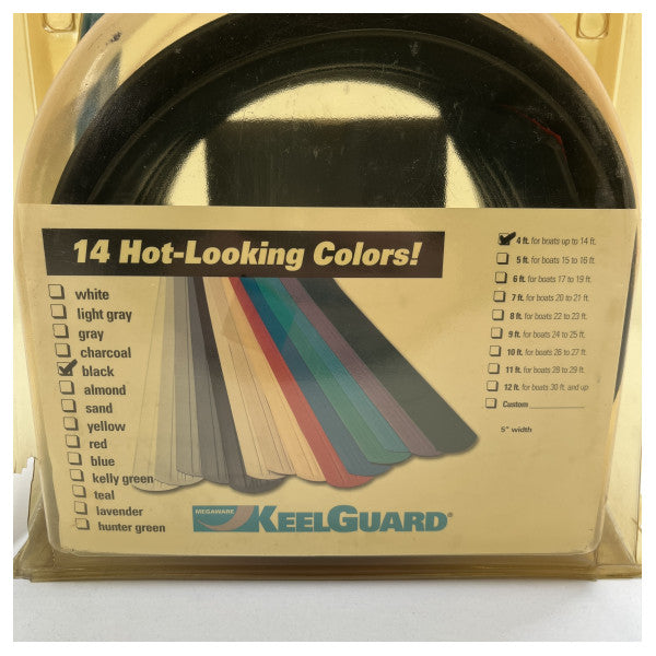 Keelguard Black 4 ft. Für Boote bis zu 14 Fuß.