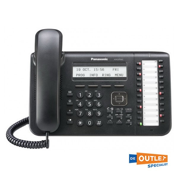 Panasonic KX-DT543NE sistemski telefon crni