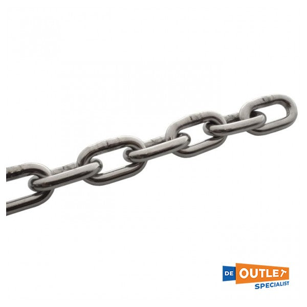 Rustfrit stål 316 ankerkæde 8 mm - 100 meter DIN766