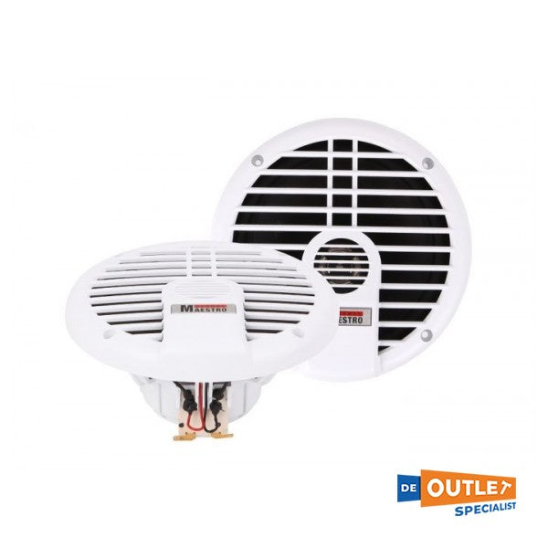 Tysk Maestro 2-vejs vandtæt højttaler hvid 130W