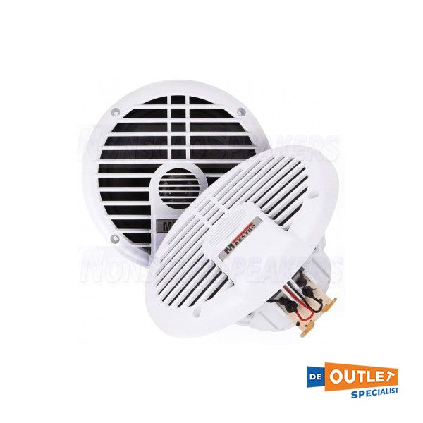 Tysk Maestro 2-vejs vandtæt højttaler hvid 130W