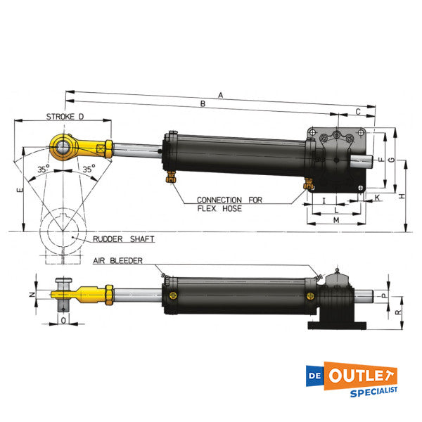 Vet1100b Hydrauliklenker mit Schläuchen