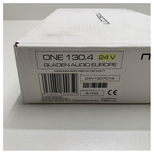 Mosconi One 130.4 4x 130W Amplificador de alta calidad 24V