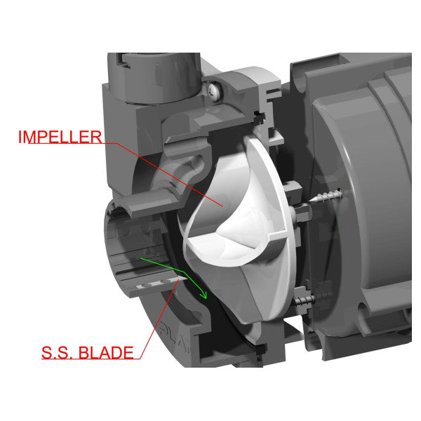 Planus OP-007-12V Pompe à grande capacité de Vortex de toilette électrique