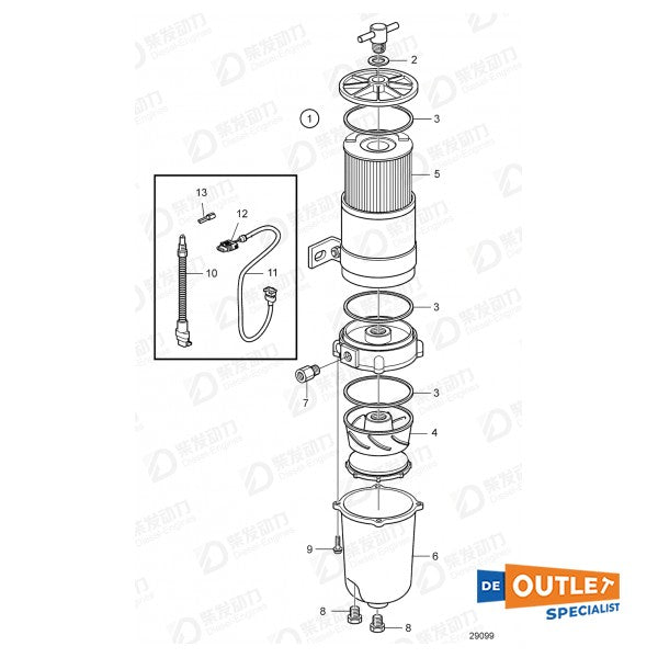 Cable de extensión de Volvo Penta - P21415883