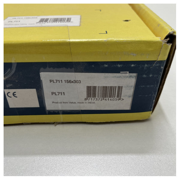 Vetus PL711 alumiininen ikkunaportti 156 x 303 mm musta