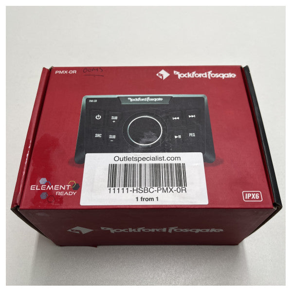 Rockford Fosgate PMX-0R marine audio controller black