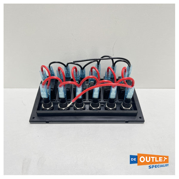 Panel de interruptor AllPA 6 veces 12V