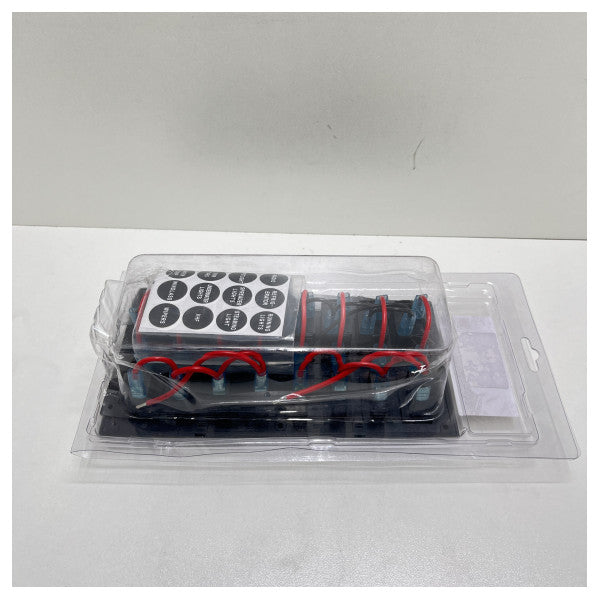 Allpa 8 yollu anahtar paneli siyah 12V