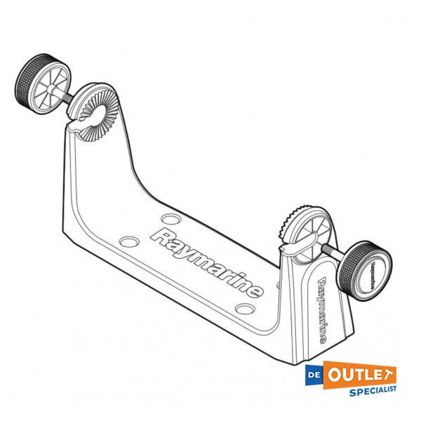 Raymarine Axiom 12 Pro en ES12 mounting bracket with knobs