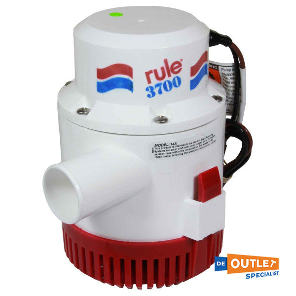 Правило 14A 3700 тежка 12V помпа за трюмни води 14010 L/h - 14A