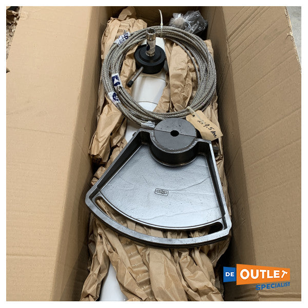 Oceanhelm Pacific бял комплект за кормилен пиедестал с кабел - SET0H06