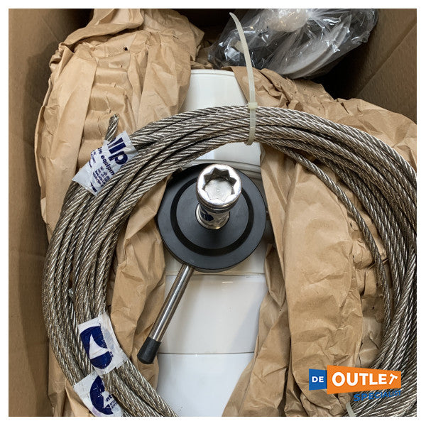 Oceanhelm Pacific бял комплект за кормилен пиедестал с кабел - SET0H06