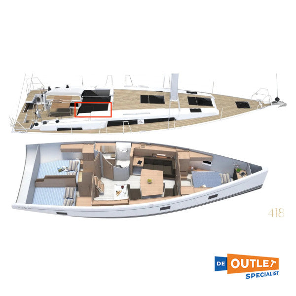 Lewmar Hanse 430 Starboard Companionway Skylight con Hatch - 79075108