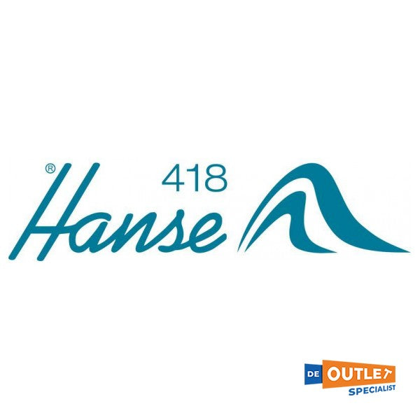 Hanse 418 Rumpfaufkleber mit Logo 110 mm RAL5014 - TBZ3630