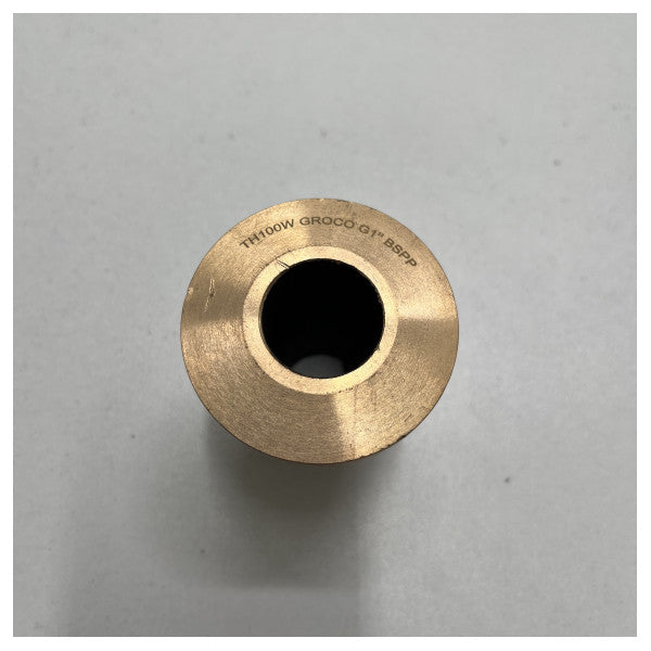 Groco TH100W 1-tums tru-hull i brons - BSPP