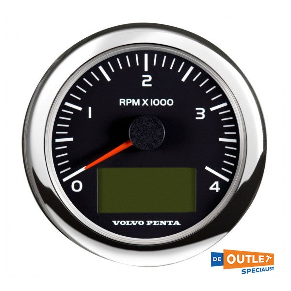 Volvo Penta тахометр EVC 4000 об/хв чорний 85