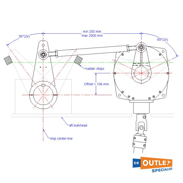 Jefa BRG10-67 transmission reduction gearbox 1:6.7