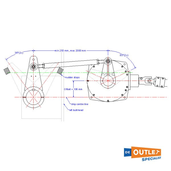 Jefa BRG10-67 transmission reduction gearbox 1:6.7