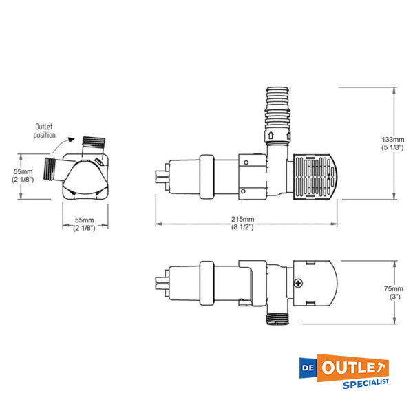 Whale superb 1100 smart bilpump 24v - 48907