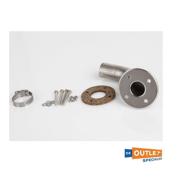 Acero inoxidable Wallas a través del escape de hull - 66125