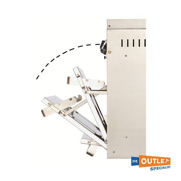 Force10 3-pits gaskooktoestel met oven cardanisch RVS - f63354