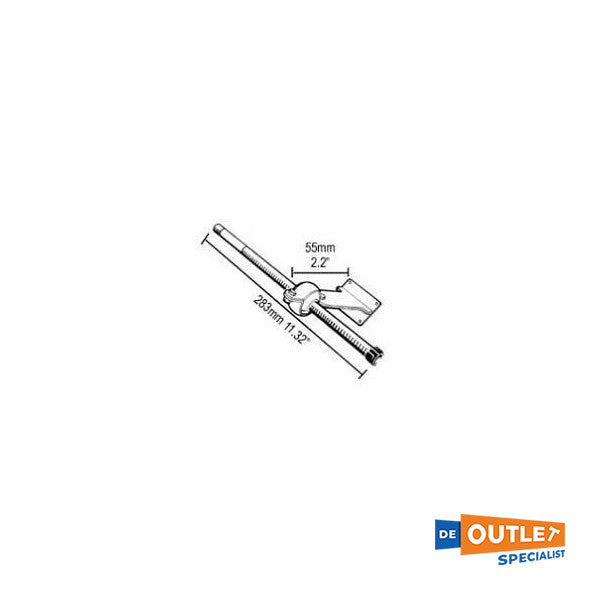 طقم توصيل ثابت من الفولاذ المقاوم للصدأ Ultraflex S62SS - 41555F