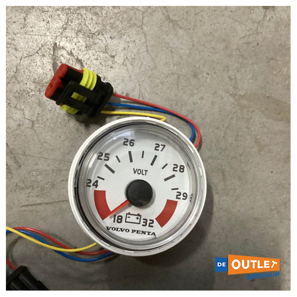 Volvo Penta Voltmeter White 18-32V - 874925