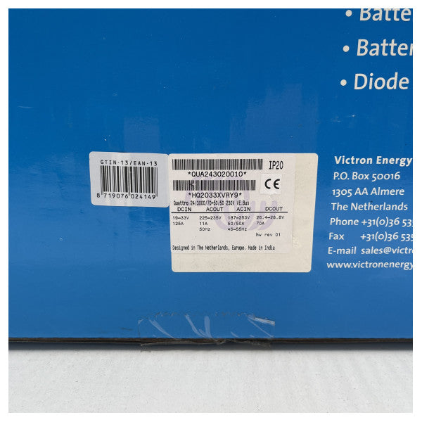 Victron quattro 24v | 3000W | 70A - Inverter cargador de cargador de batería de 230V - Viqua243020010