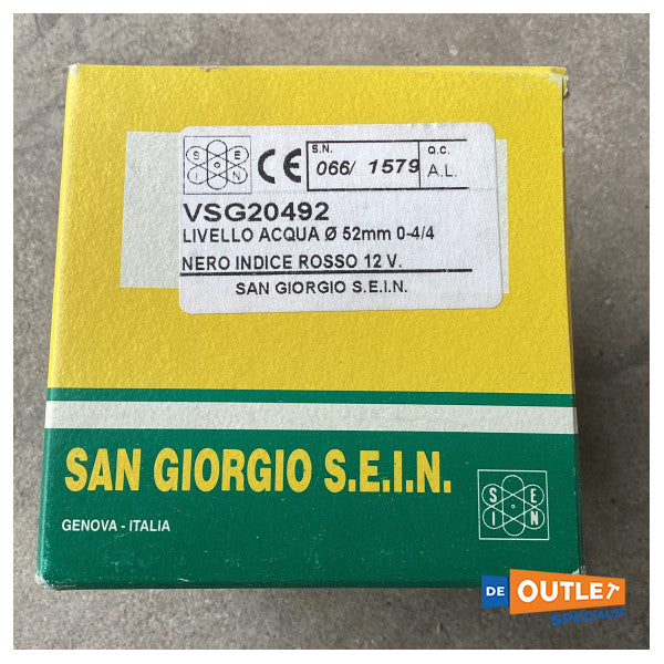 Vodomjer SEIN 52 mm crni - VSG20492