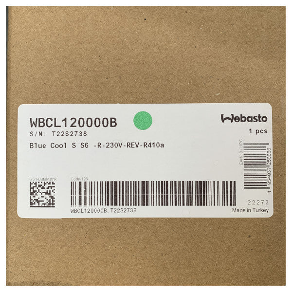 Webasto S6 6000 BTU Bluecool Stand Alone Klimaanlage 230 V - WBCL120000B