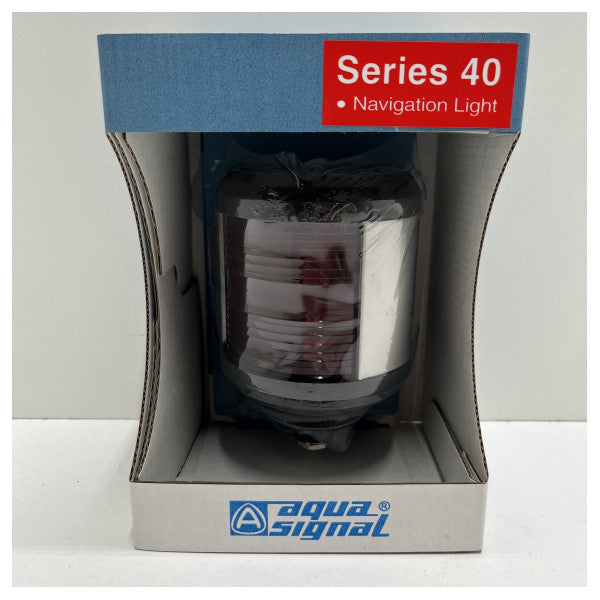 Aqua Signal Series 40 black port navigationslys RED 24V - 3504203000