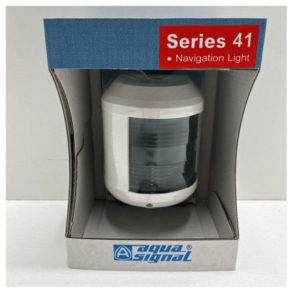 Aqua Signal Starboard Green 41 Serie Navigational Light White Housing - 3543626000