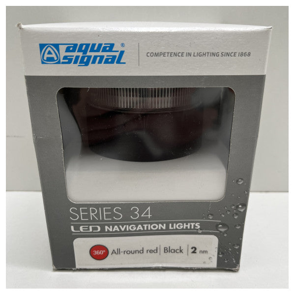 Aqua Signal Series 34 LED Red All-Round Navigation Light 12 / 24V - 3854161000