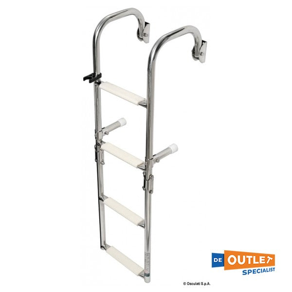 Escalera de natación plegable de acero inoxidable de OsCulati - 49.582.05